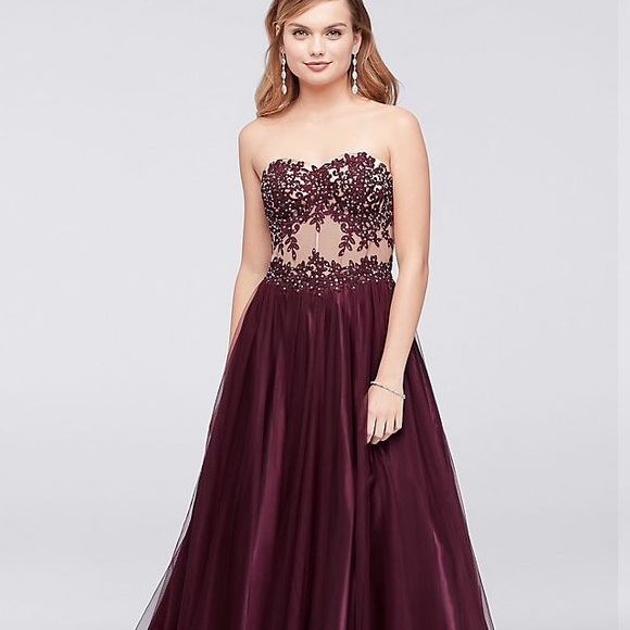 Embellished prom dress PERFECT CONDITION - Picture 1 of 3